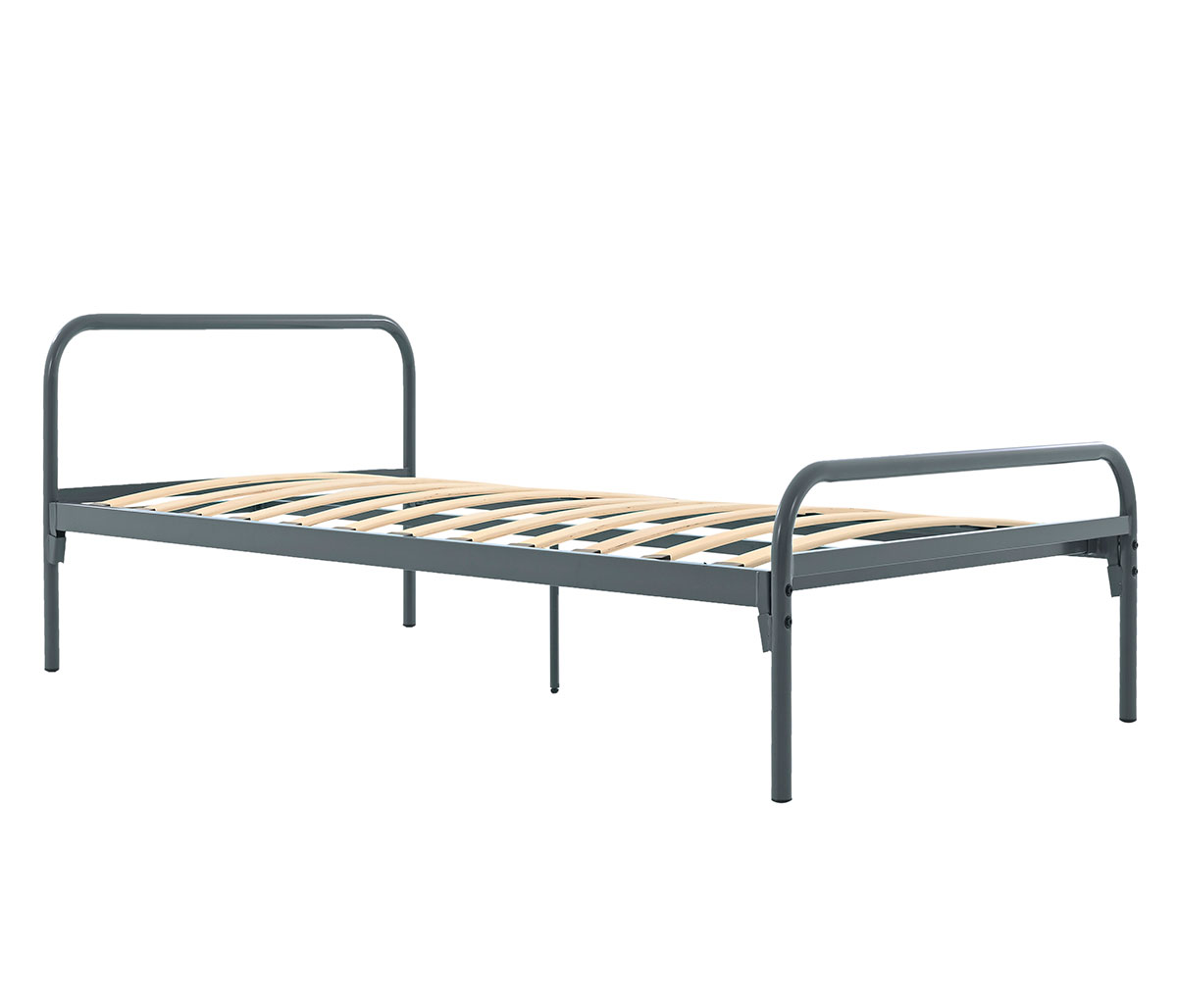 Cama individual Grive - Gris