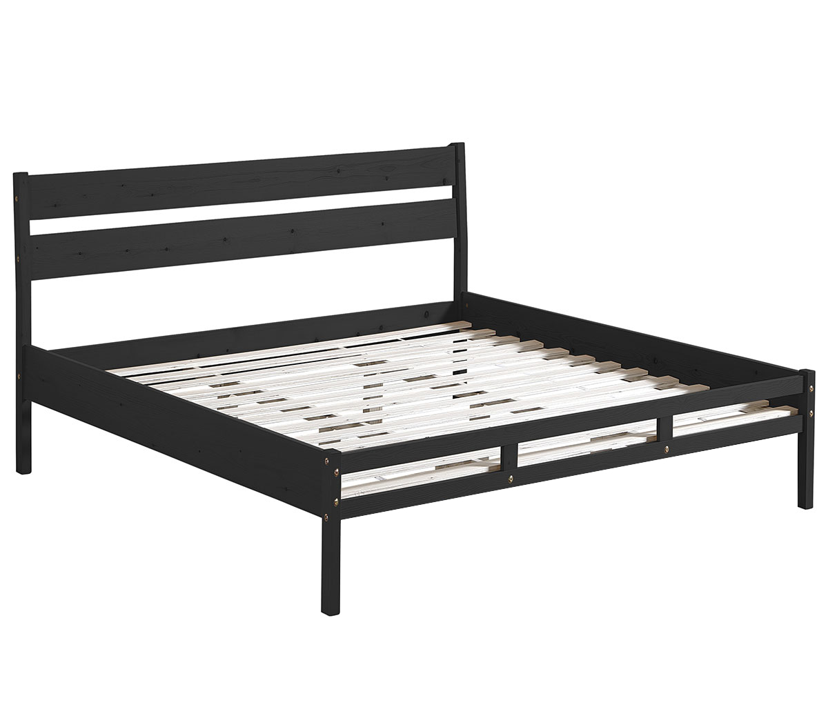 Cama king size Valdivia - Negro