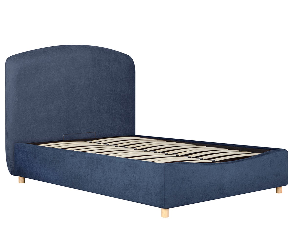 Cama queen size Nakane - Azul marino