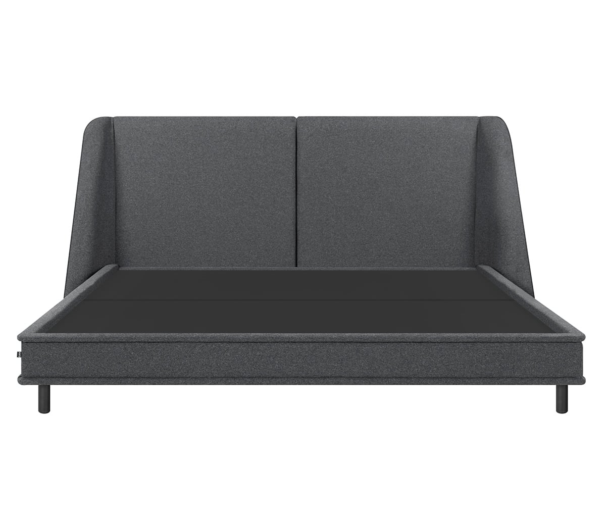 Cama queen Copilco - Gris oscuro