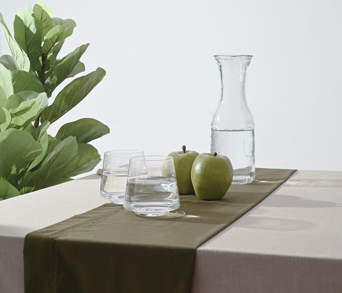 Camino de mesa 160 x 50 cm Yule- Beige