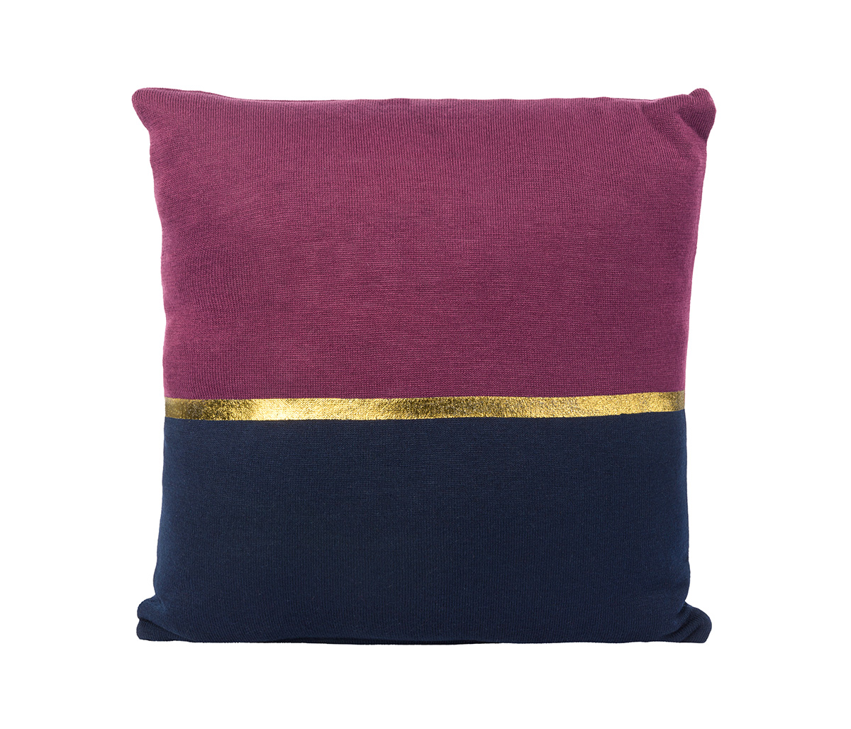Cojín Bloques bicolor 45x45 - Vino