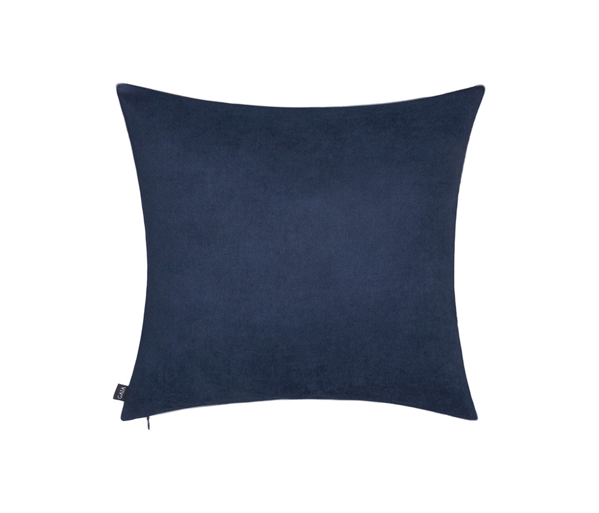 Cojín de terciopelo Fun bicolor 40x40 Azul cielo - Azul Marino