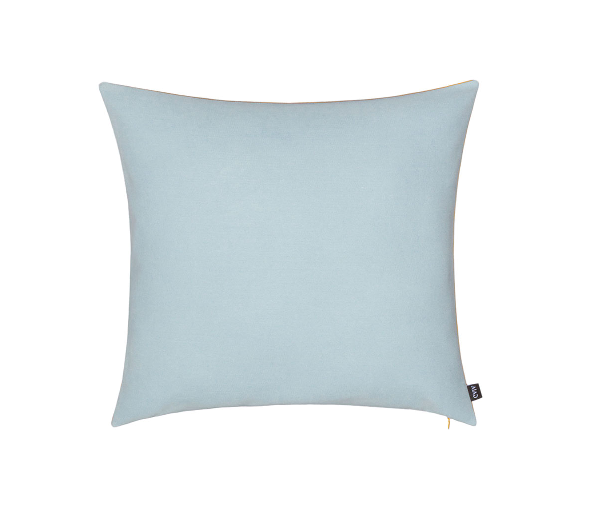Cojín de terciopelo Fun bicolor 40x40 Azul cielo - Azul Marino