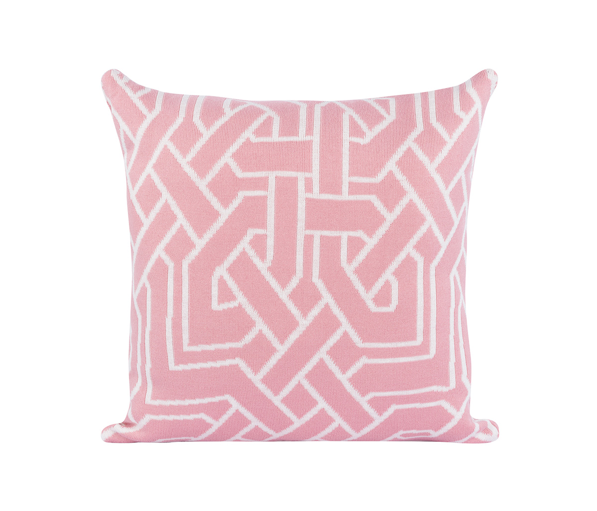 Cojín Grecas 45x45 - Rosa