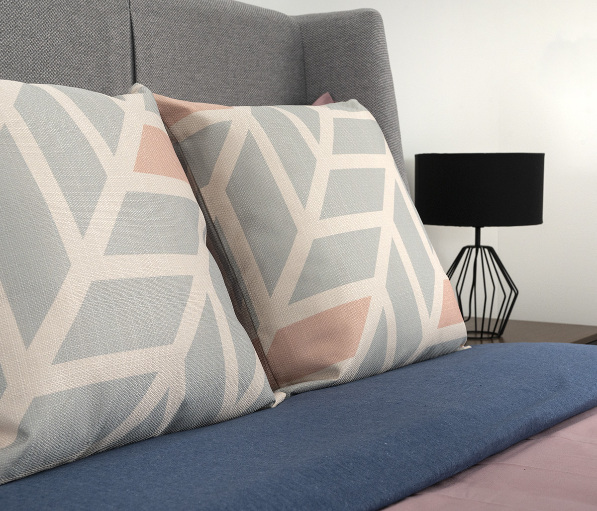 Cojín Natalia 50x50 - Azul