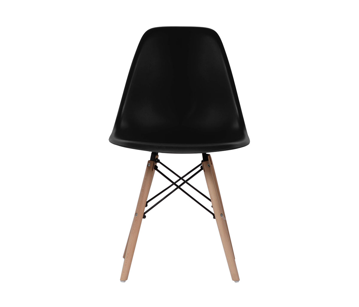 Escritorio Alonso 100cm - Nogal + Silla replica Eames - Negro