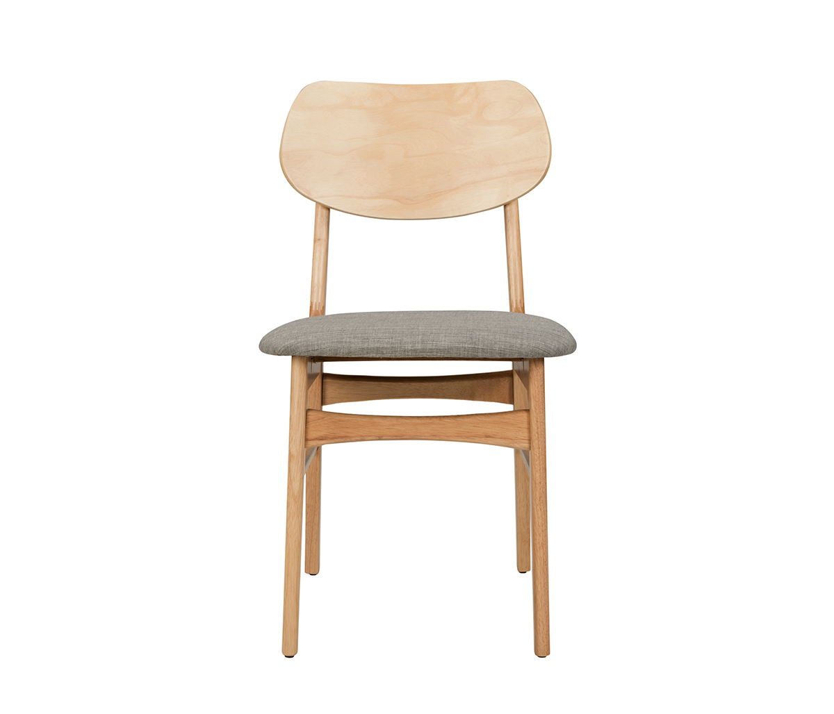 Escritorio Guayacan 120cm - Encino + Silla Salvador natural - Gris claro