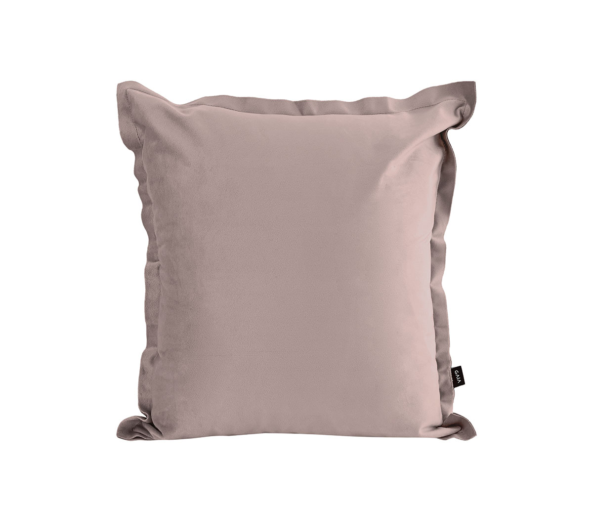 Funda para cojín de terciopelo 45 cm Chemel - Rosa claro + Relleno para cojín con funda en microfibra 45x45 cm - Blanco