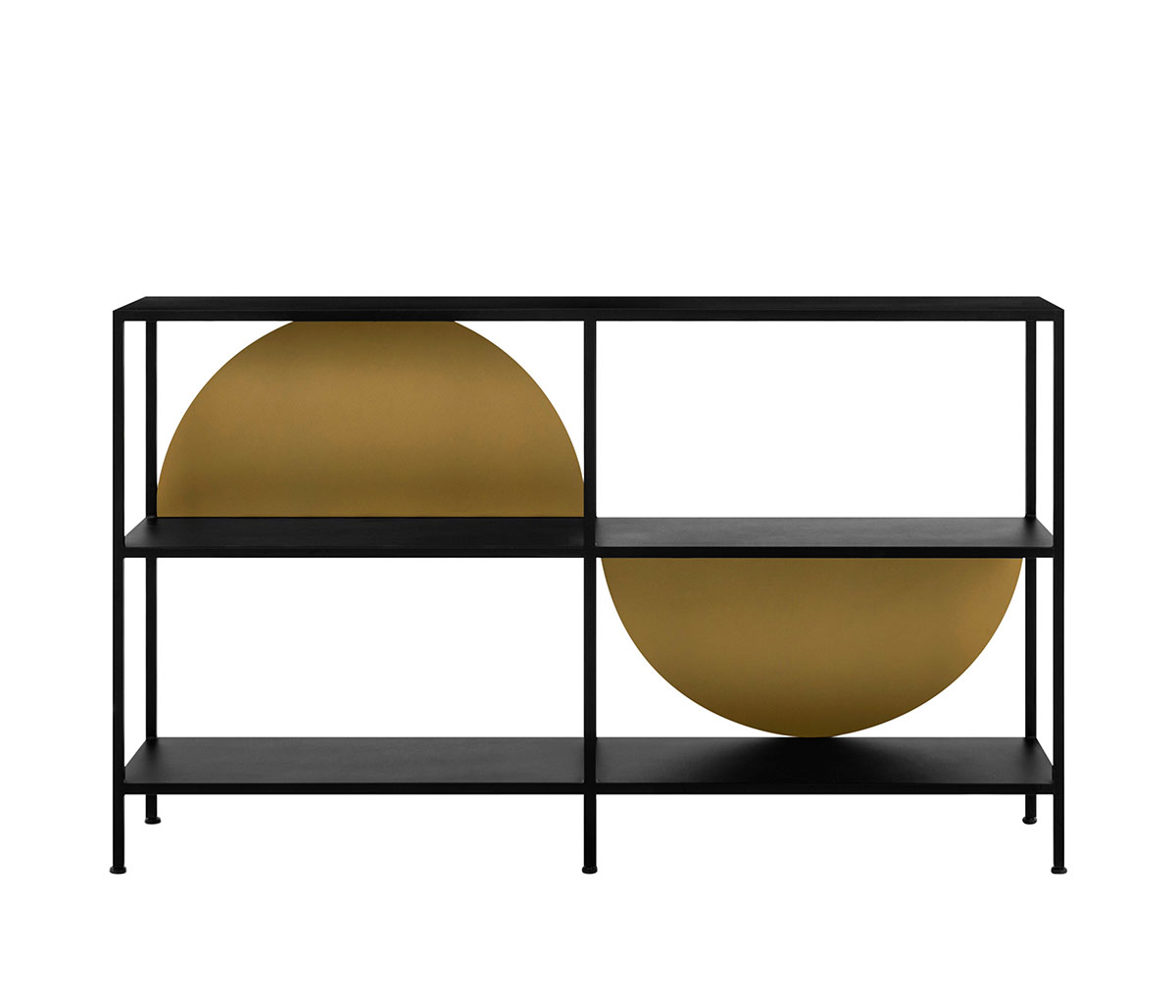 Librero bajo Corcuera 160 cm - Dorado