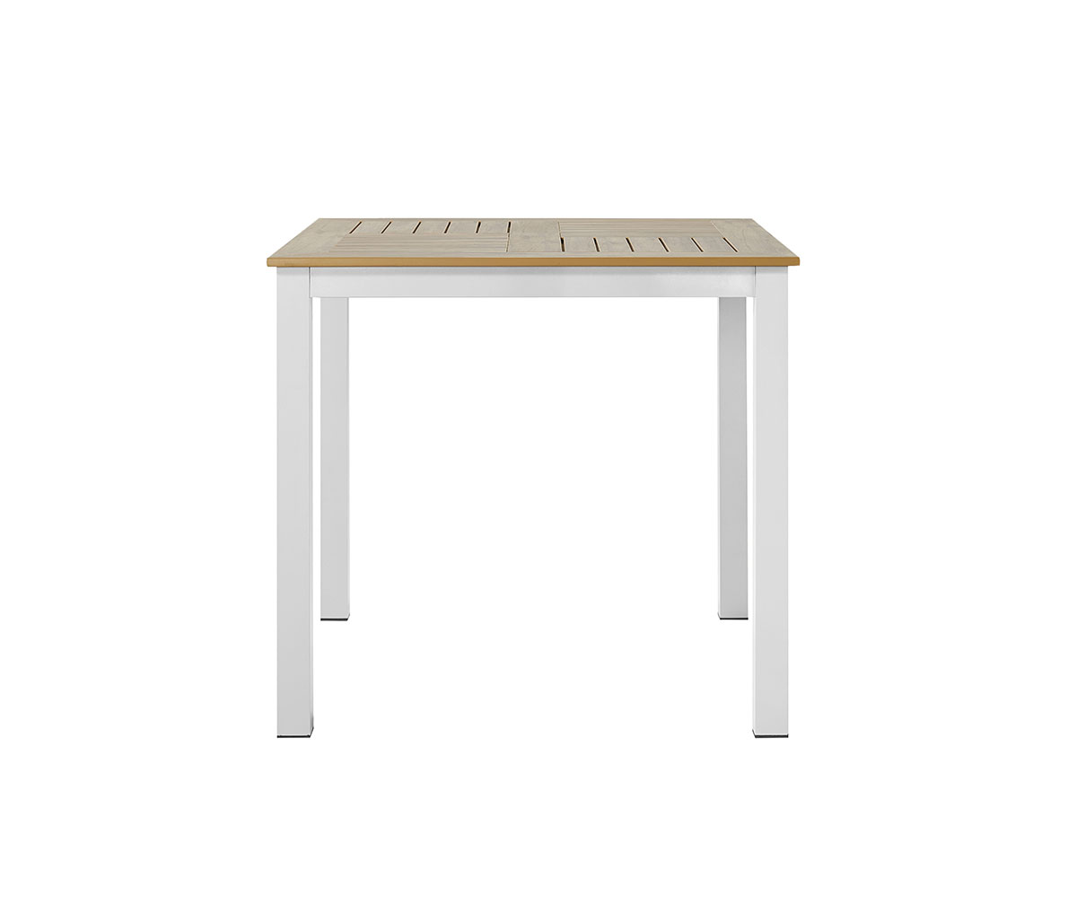 Mesa de comedor Cuneo cuadrada encino - Blanco