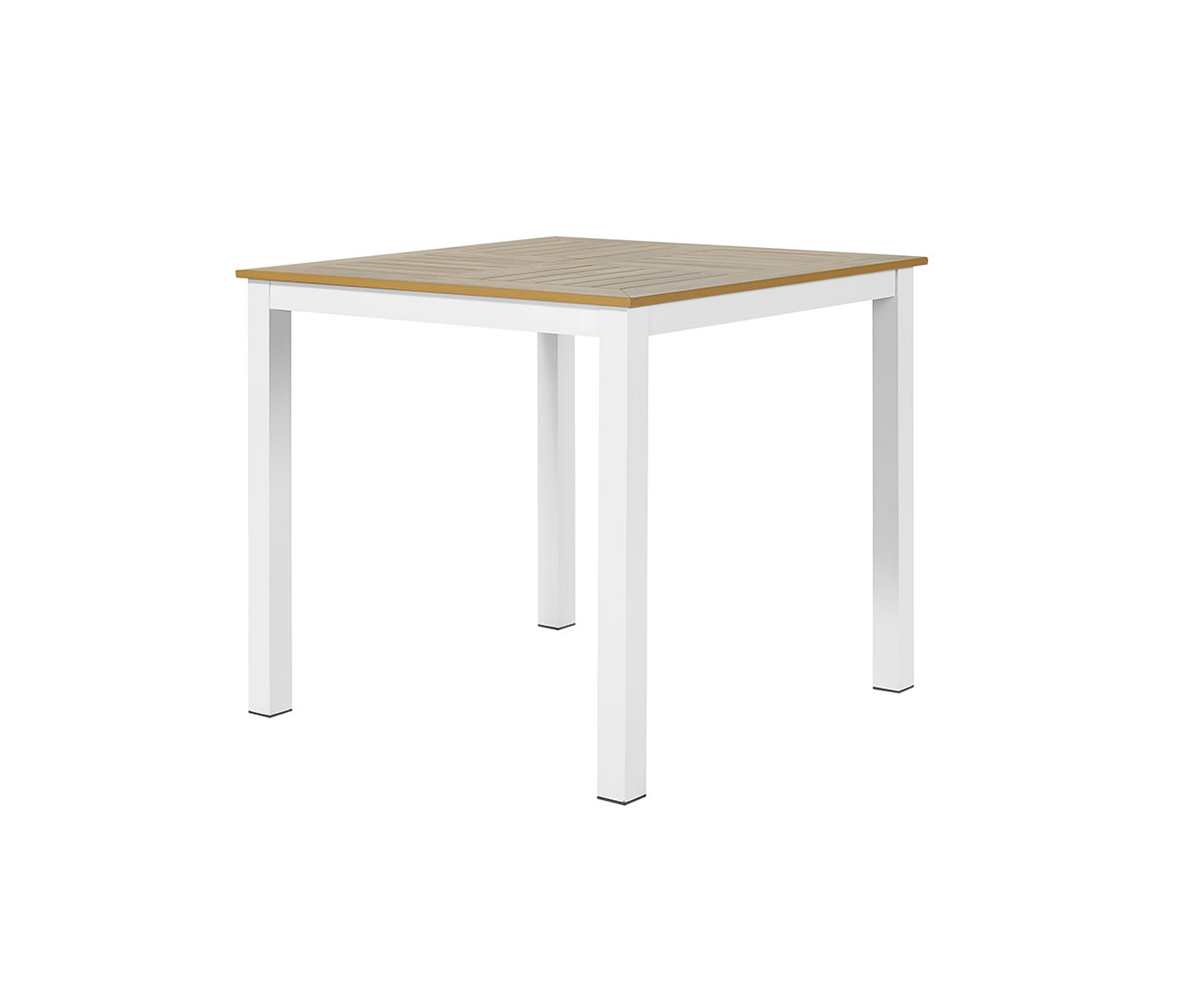 Mesa de comedor Cuneo cuadrada encino - Blanco