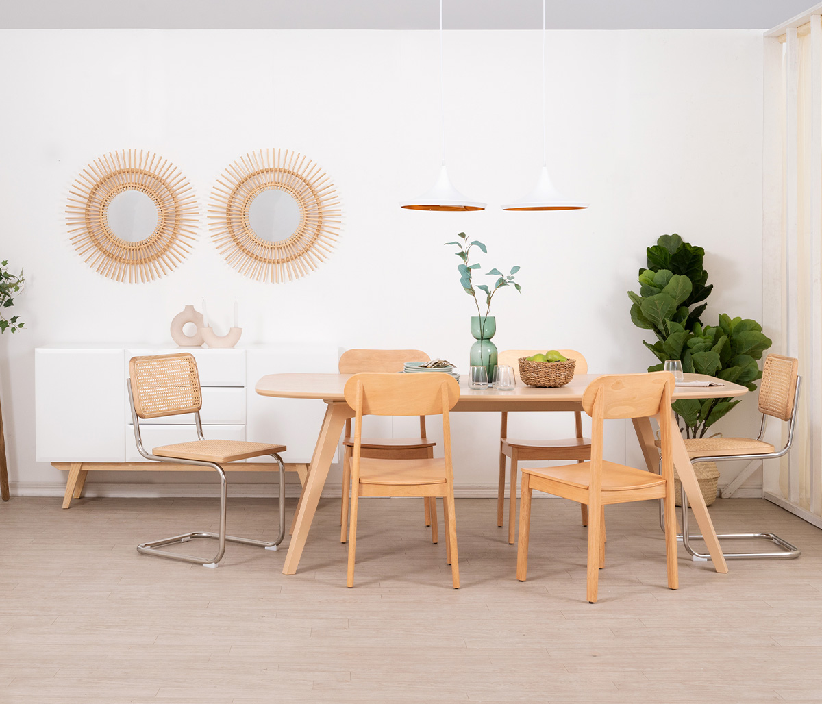 Mesa de comedor Talitha 200cm - Encino