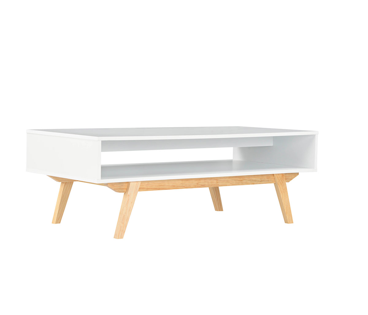 Mesa de centro Cuauhtémoc - Blanco liso