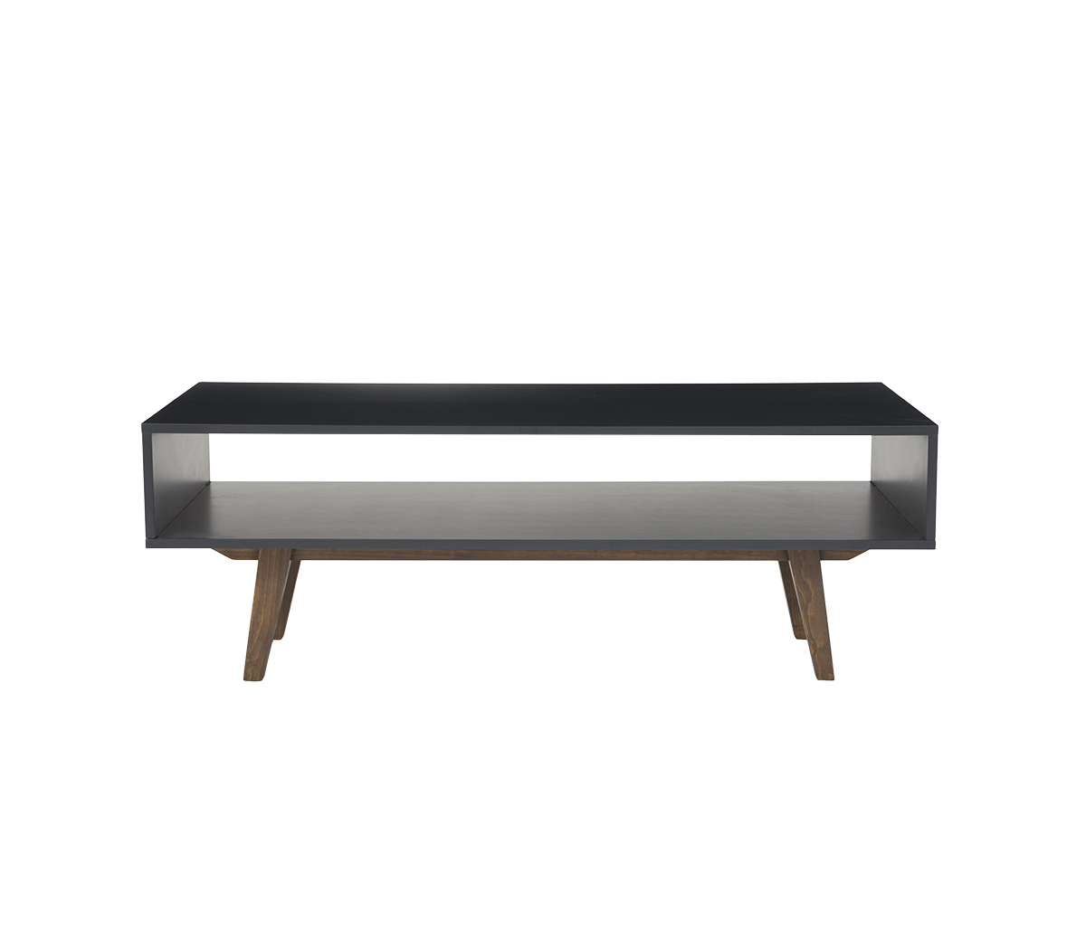 Mesa de centro Cuauhtémoc nogal - Gris oscuro