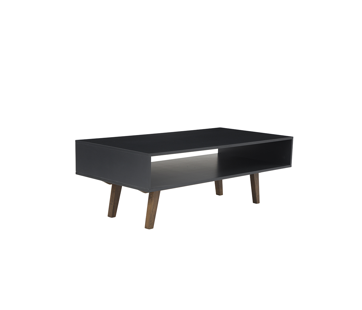 Mesa de centro Cuauhtémoc nogal - Gris oscuro