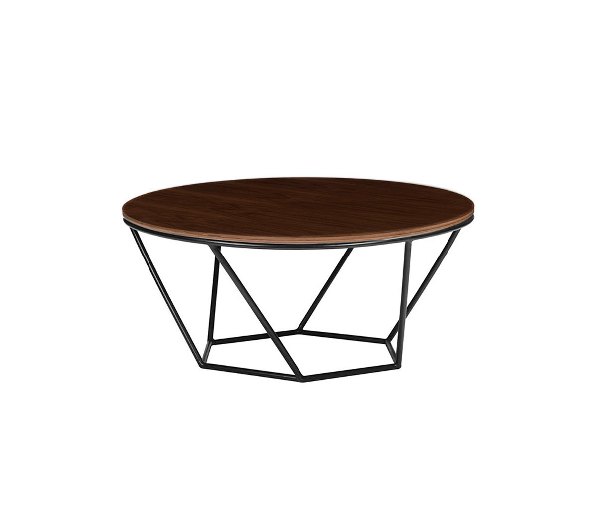 Mesa de centro Hexa 110cm nogal - Negro