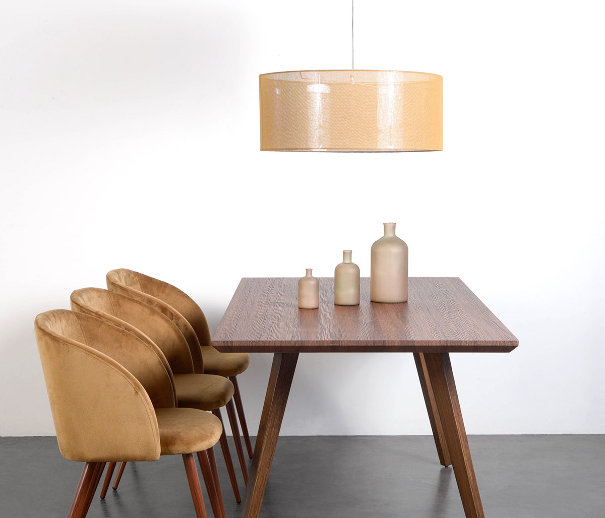 Mesa de comedor Mazunte 160cm - Nogal