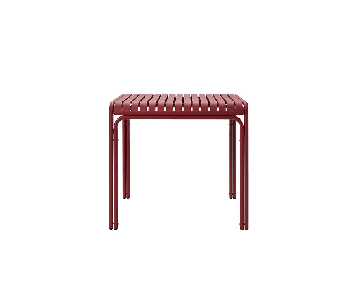 Mesa para exterior Bastos cuadrada - Rojo