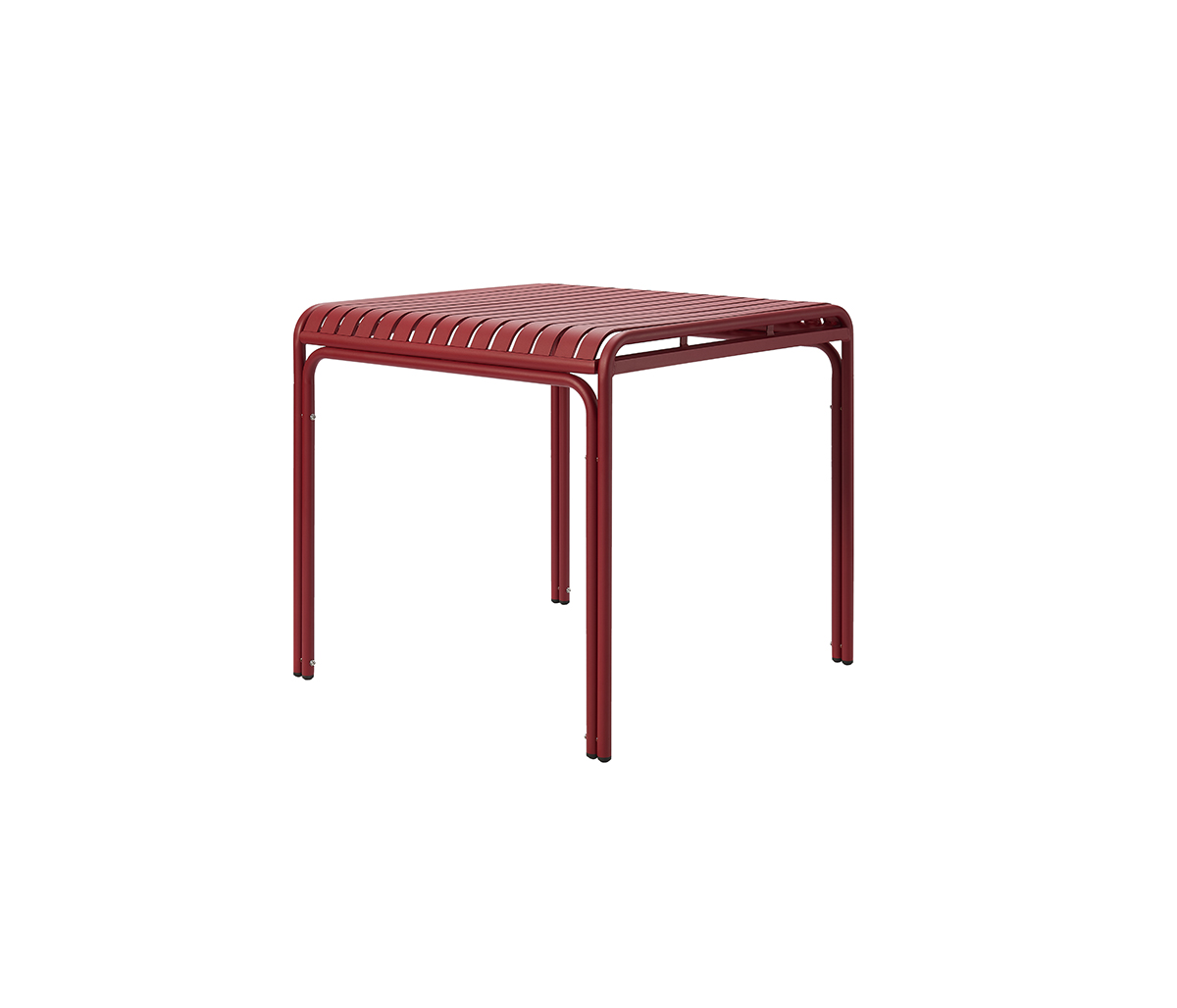 Mesa para exterior Bastos cuadrada - Rojo