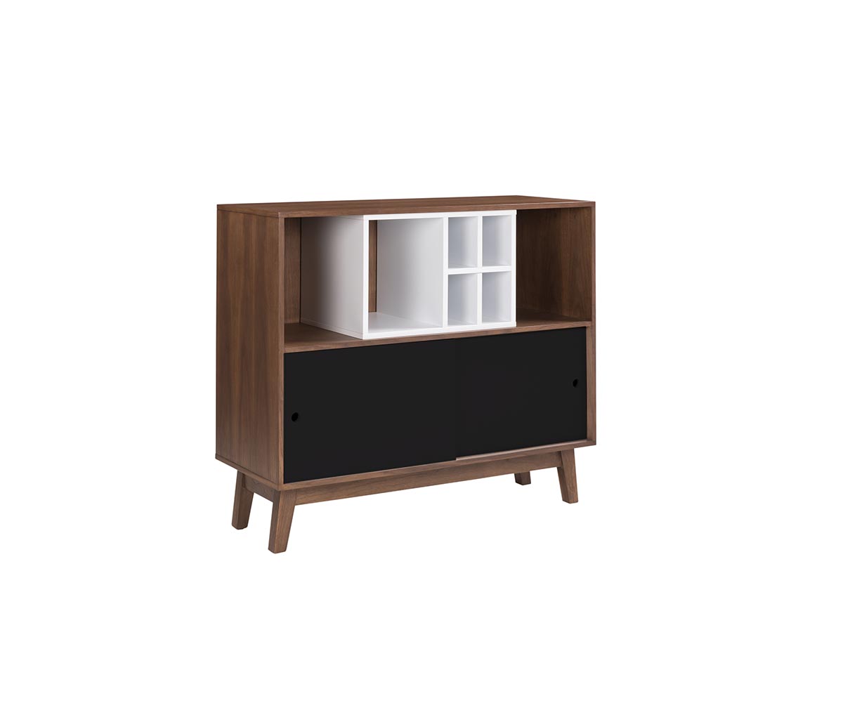 Mueble de bar Evo nogal - Negro