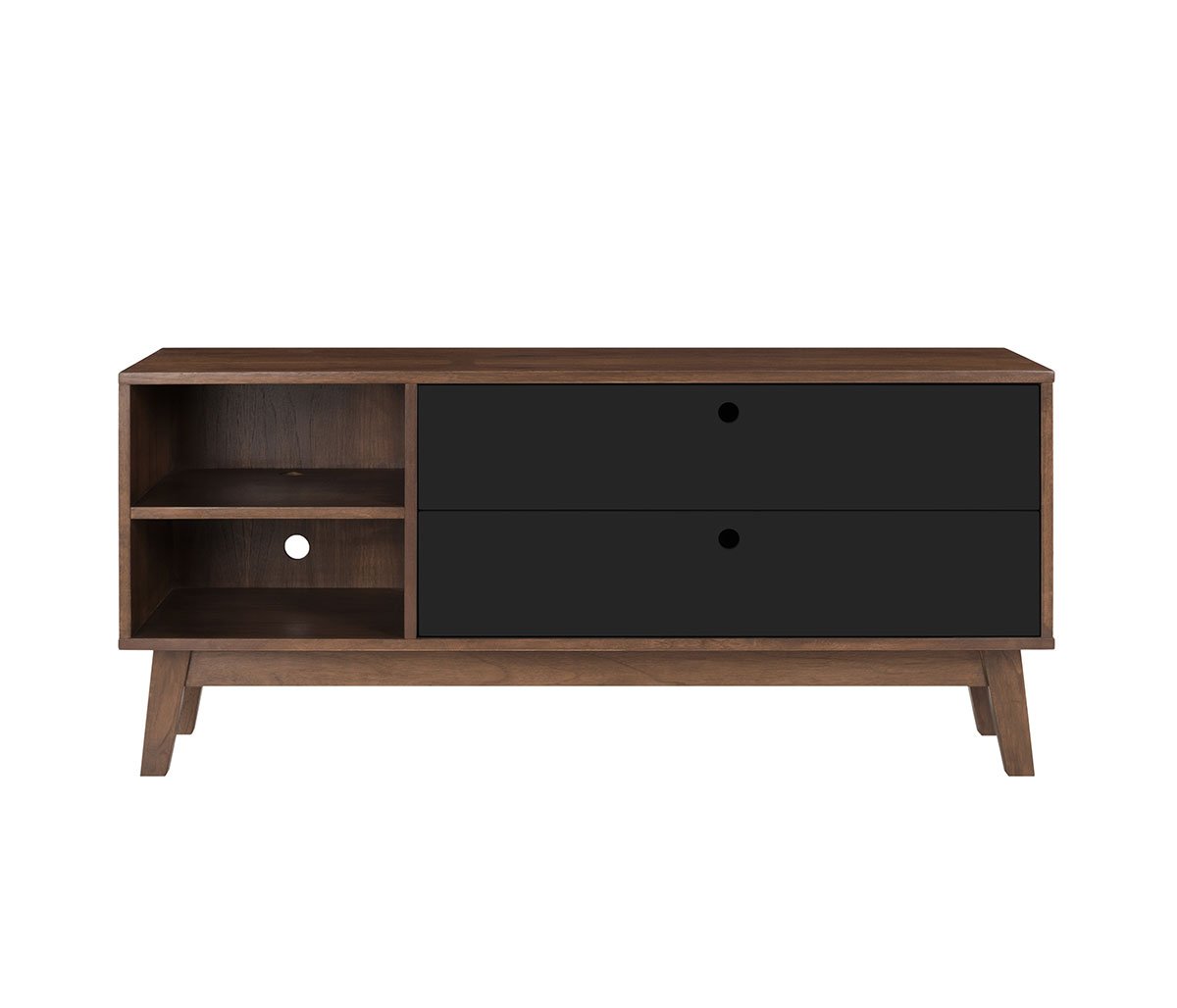 Mueble para tv Evo nogal 120cm - Negro