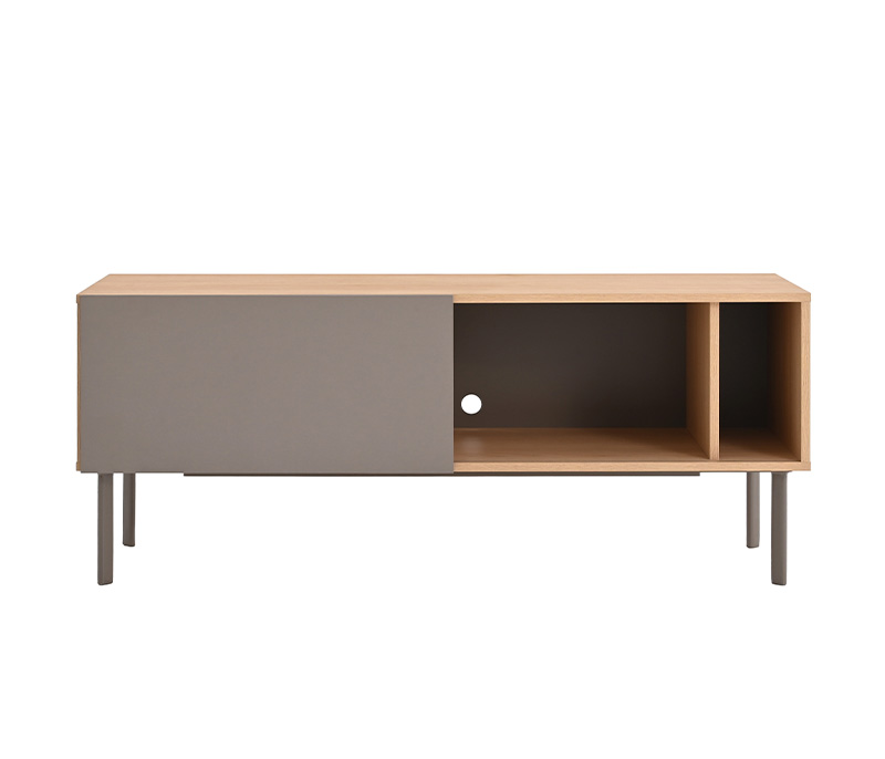 Mueble de tv 120 cm Portales encino - Gris