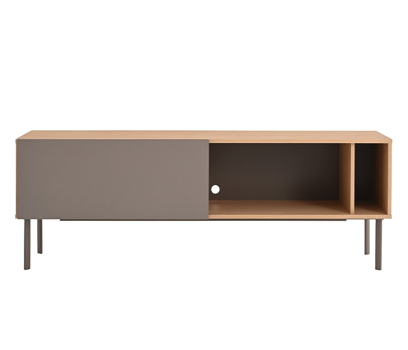 Mueble de tv 150 cm Portales encino - Gris