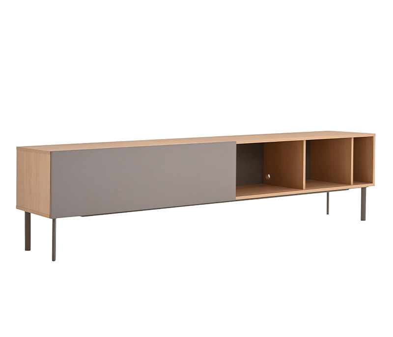Mueble de tv 200 cm Portales encino - Gris
