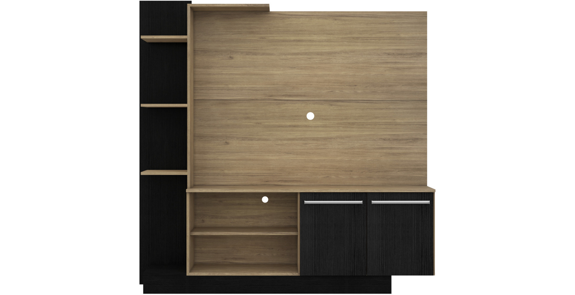 Mueble para tv Amates encino - Negro