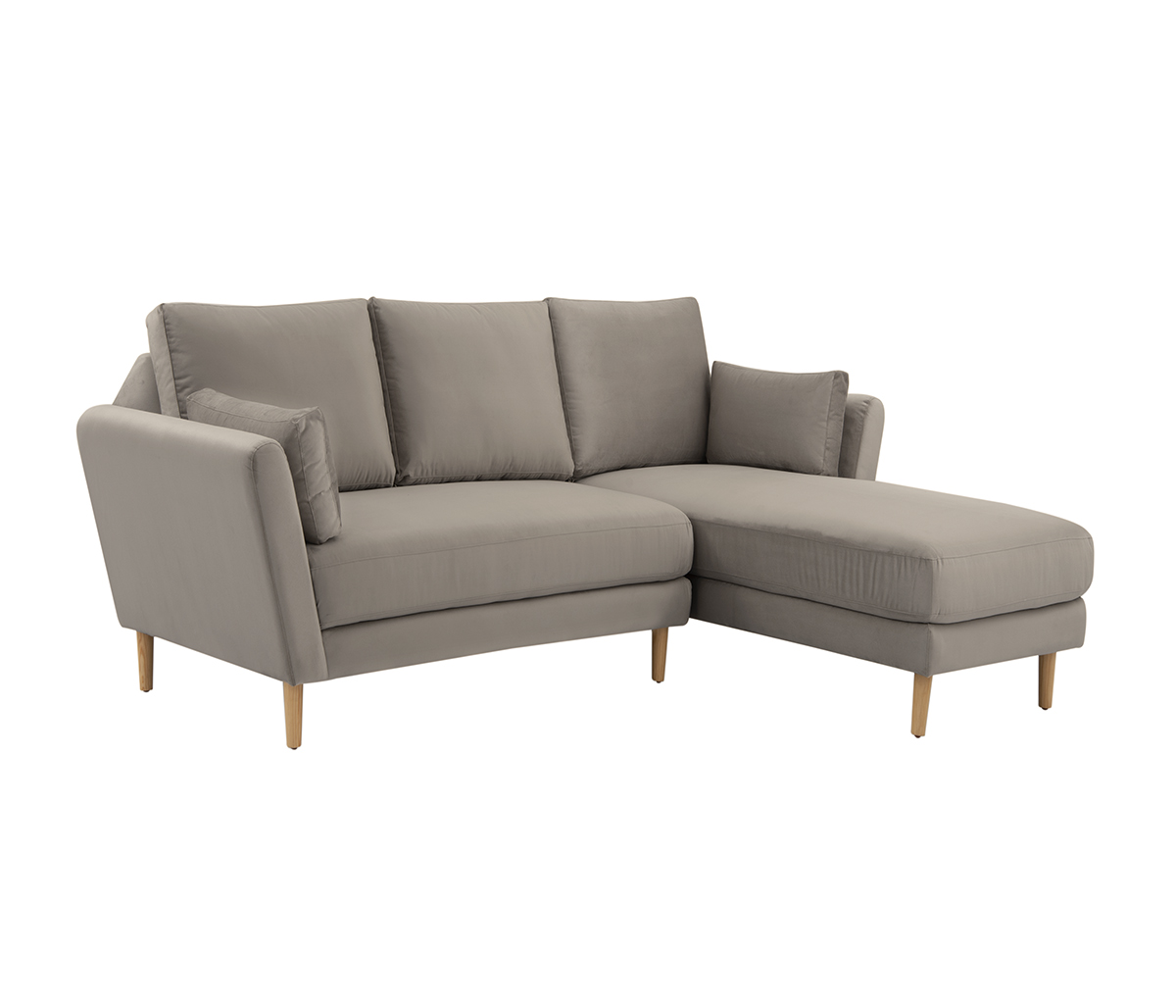 Sala esquinera derecha Levanto pata encino - Taupe