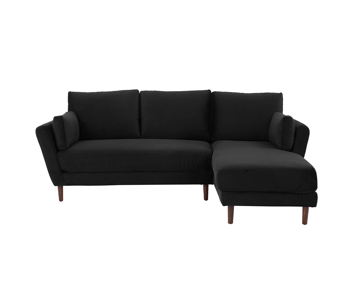 Sala esquinera derecha Levanto pata nogal - Negro