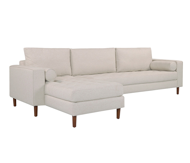 Sala esquinera izquierda 4 cuerpos Landero - Beige