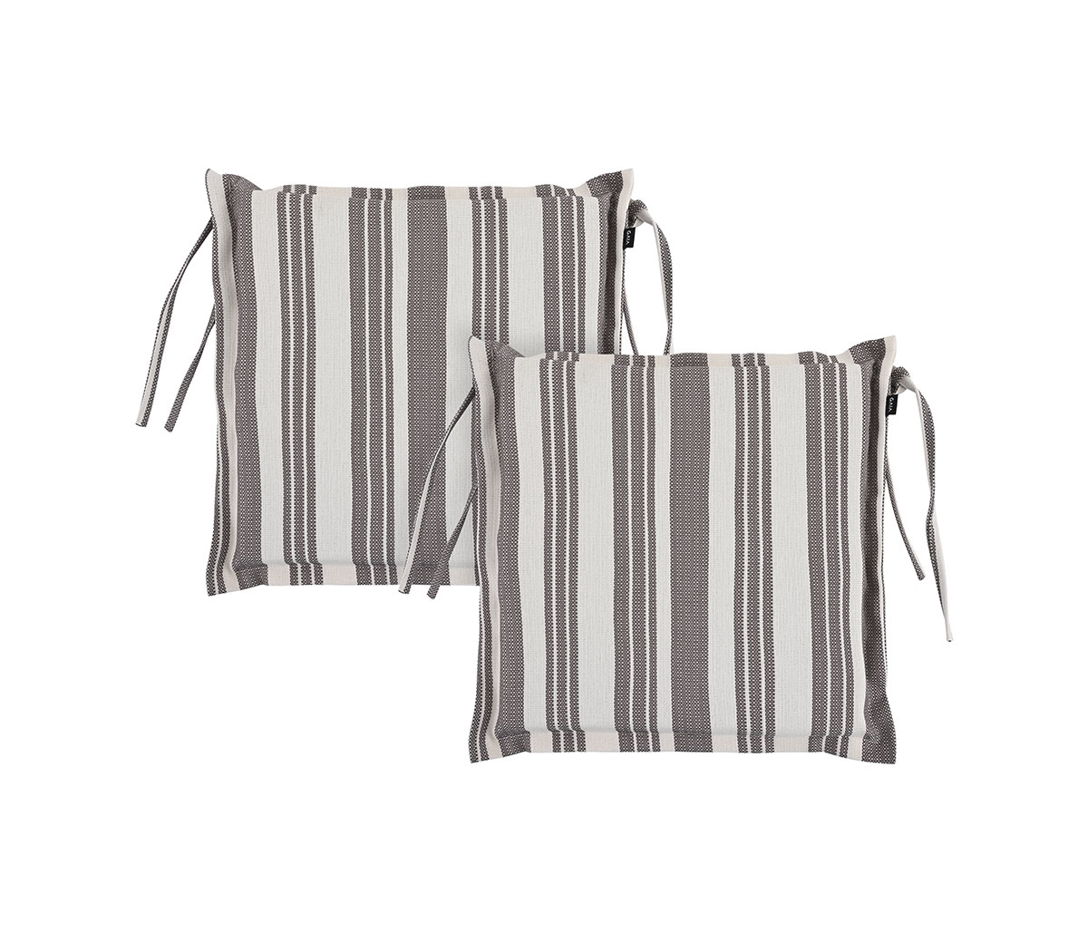 Set de 2 cojines para silla impermeables 42.5 x 42.5 cm Estío - Gris