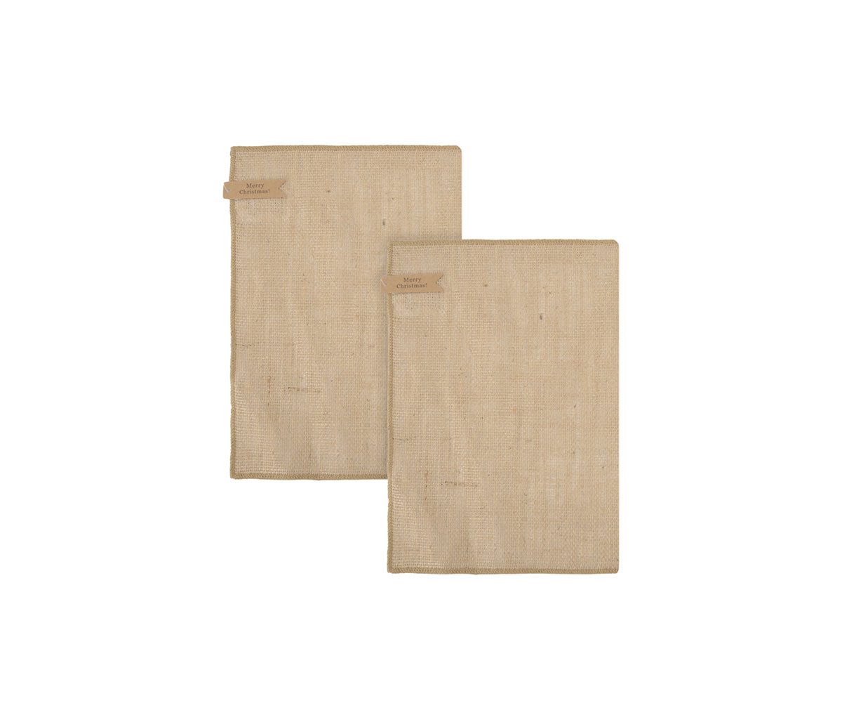 Set de 2 manteles individuales 50 x 35 cm Edurne - Natural