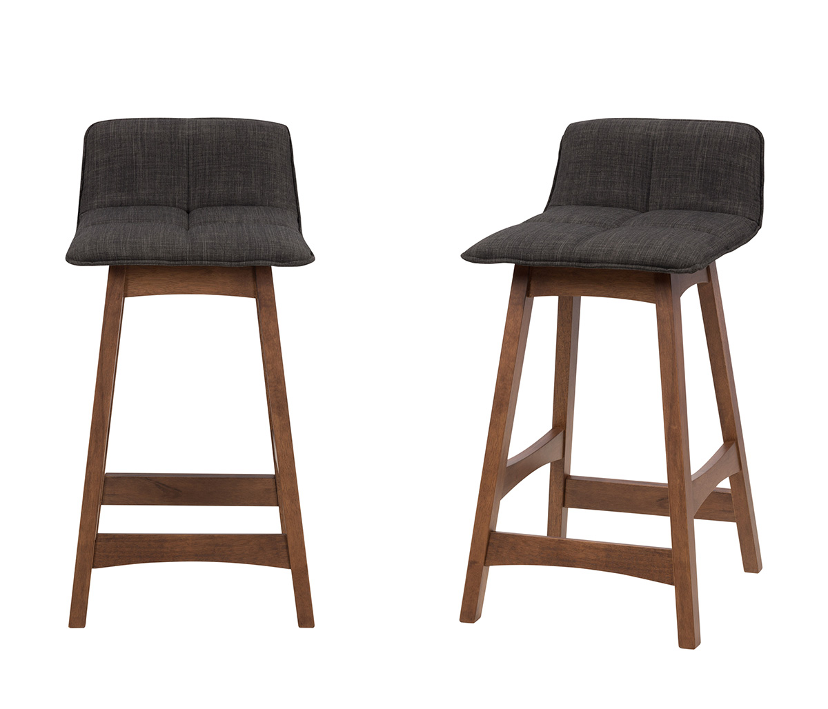 Set de 2 bancos altos Ihualtepec 61.5 cm - Gris