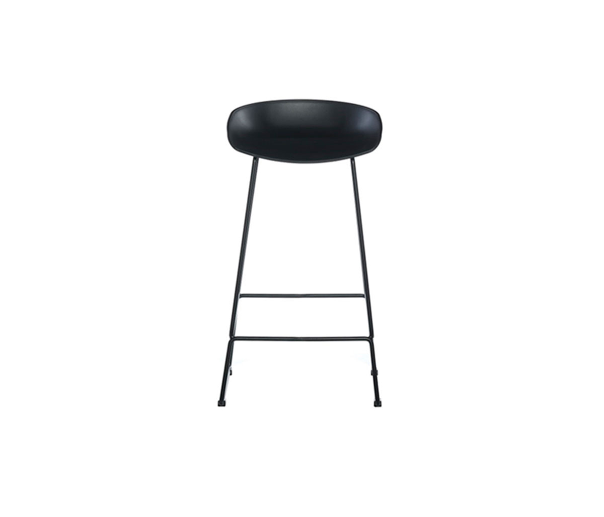 Set de 2 bancos altos Morel - Negro