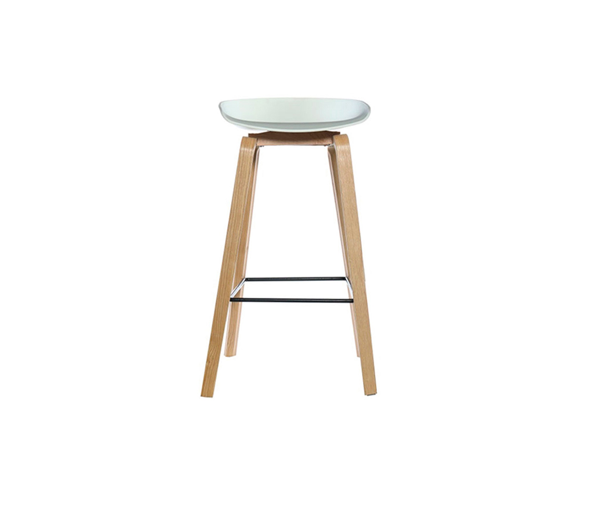 Set de 2 bancos altos Perique - Blanco