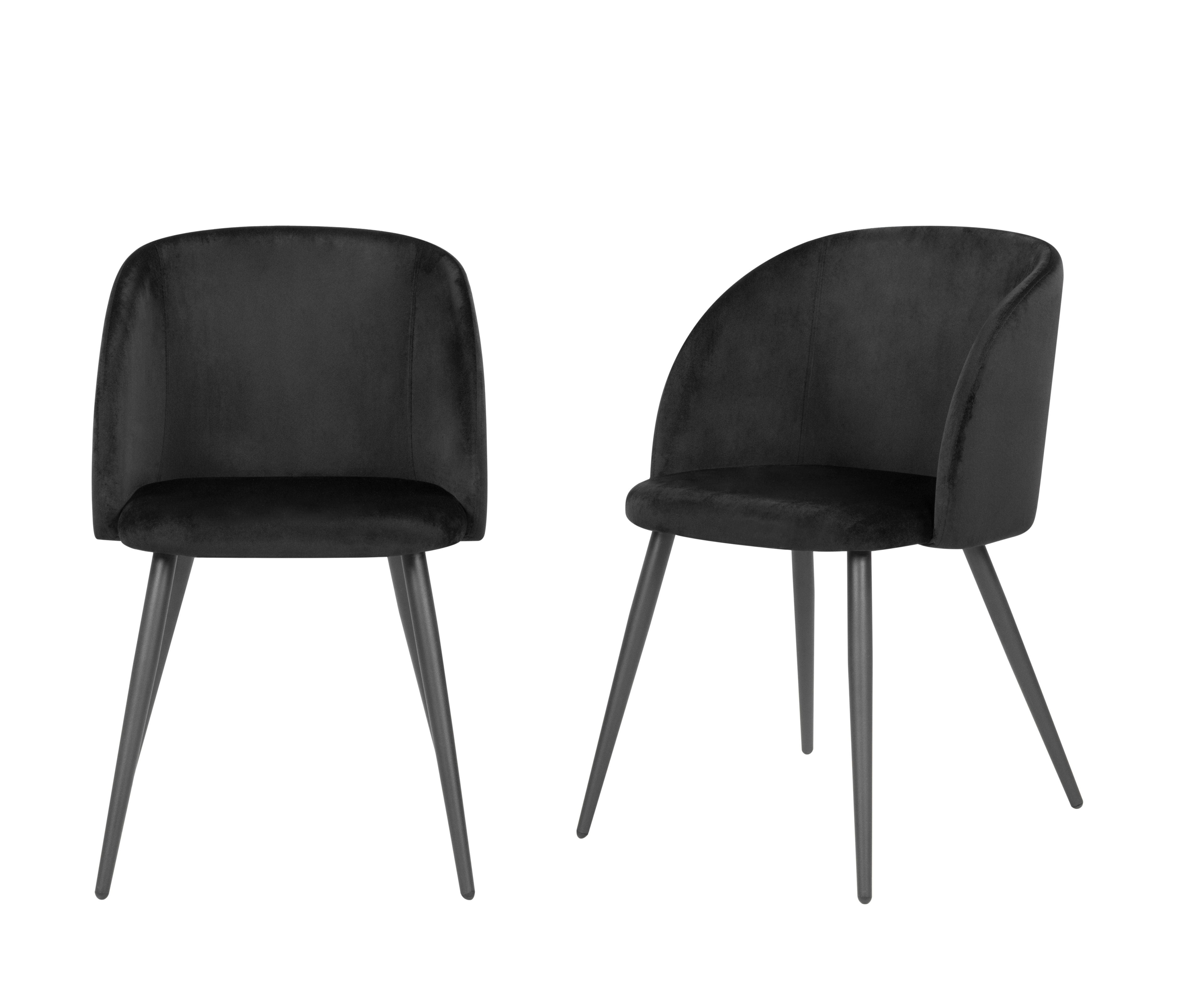 Set de 2 sillas Rolet - Negro