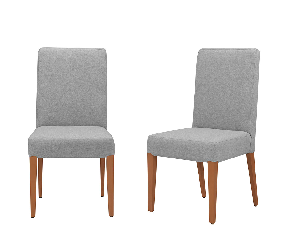 Set de 2 sillas Saucillo natural - Gris claro
