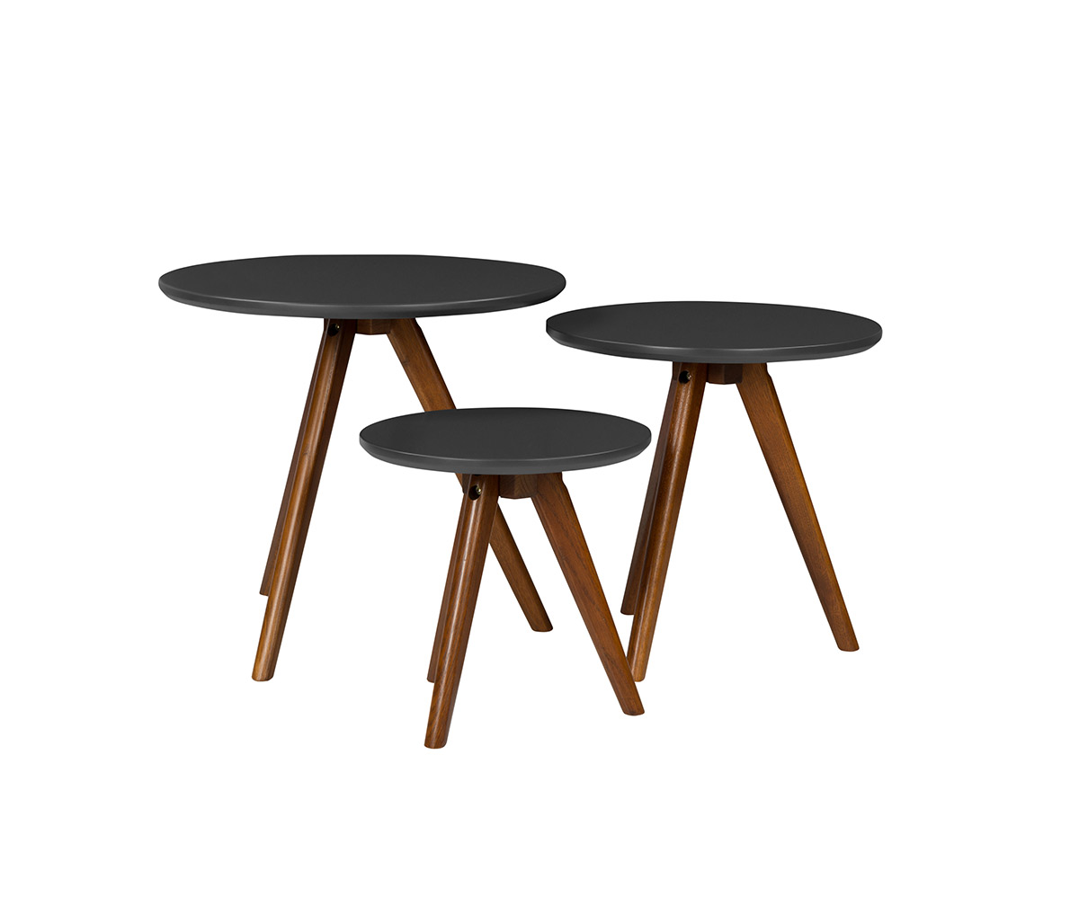 Set de 3 mesas Comaltepec - Gris