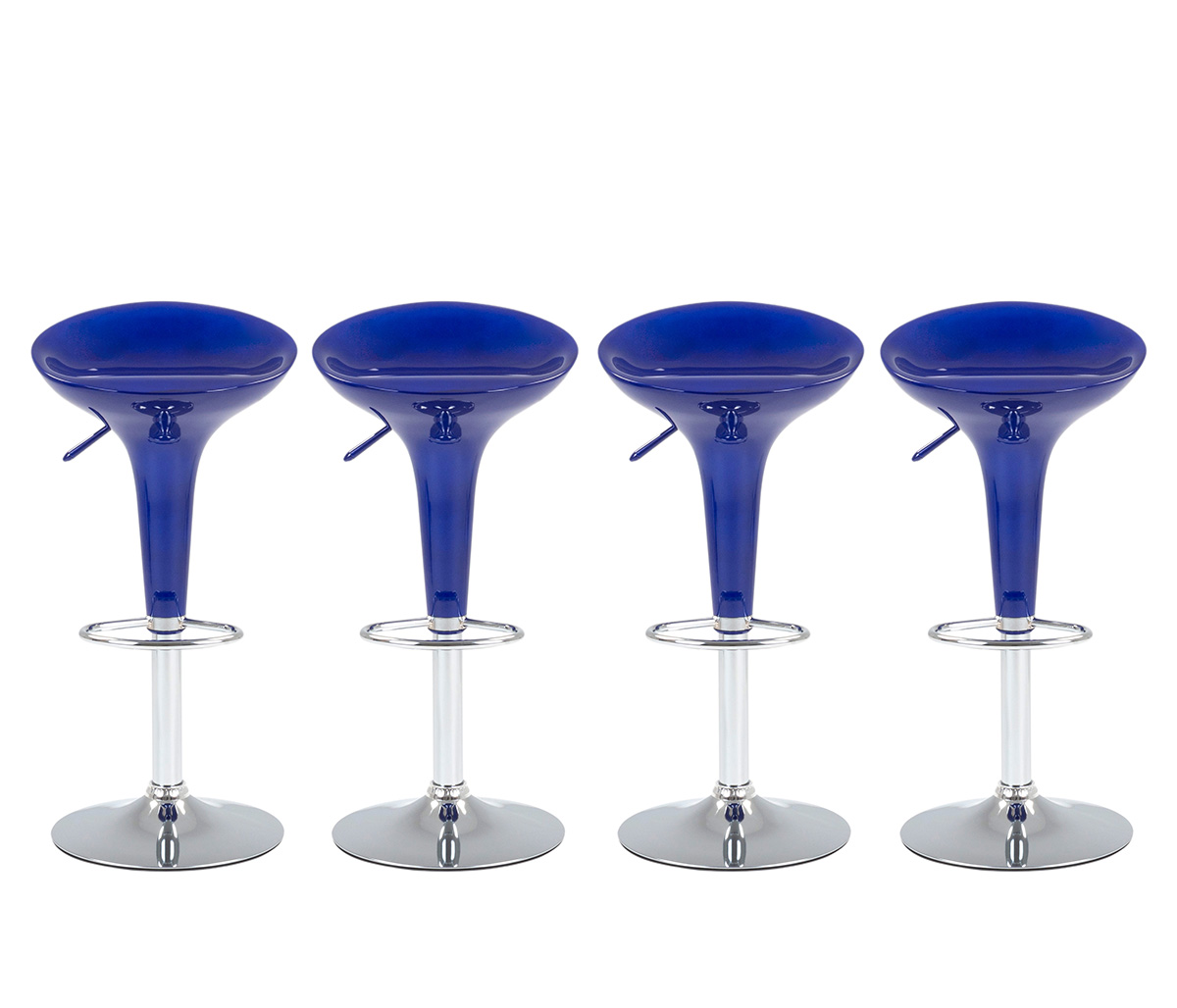 Set de 4 bancos altos Sánchez - Azul