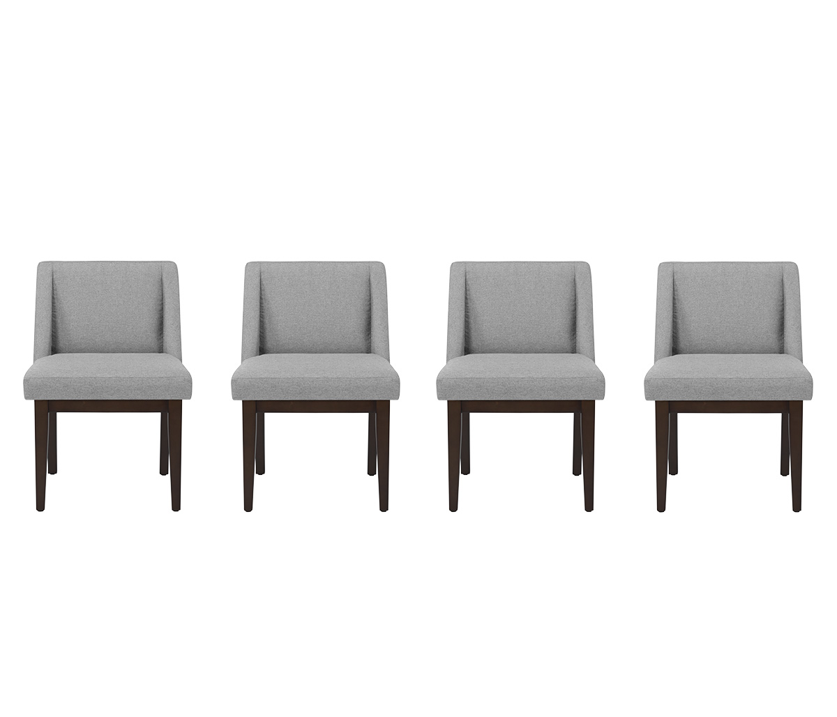 Set de 4 sillas Akatzin - Gris claro