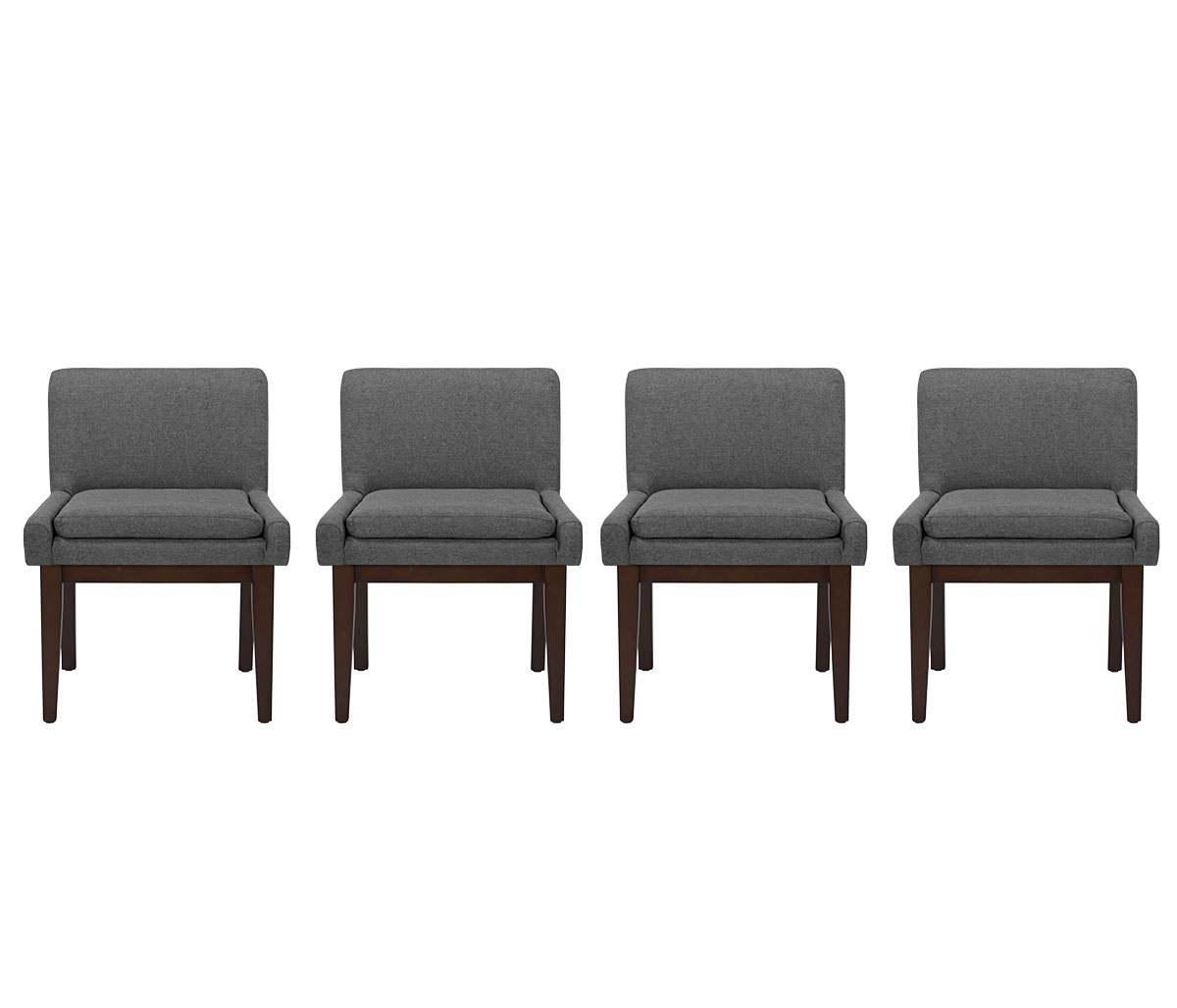 Set de 4 sillas Atrixco - Gris oscuro