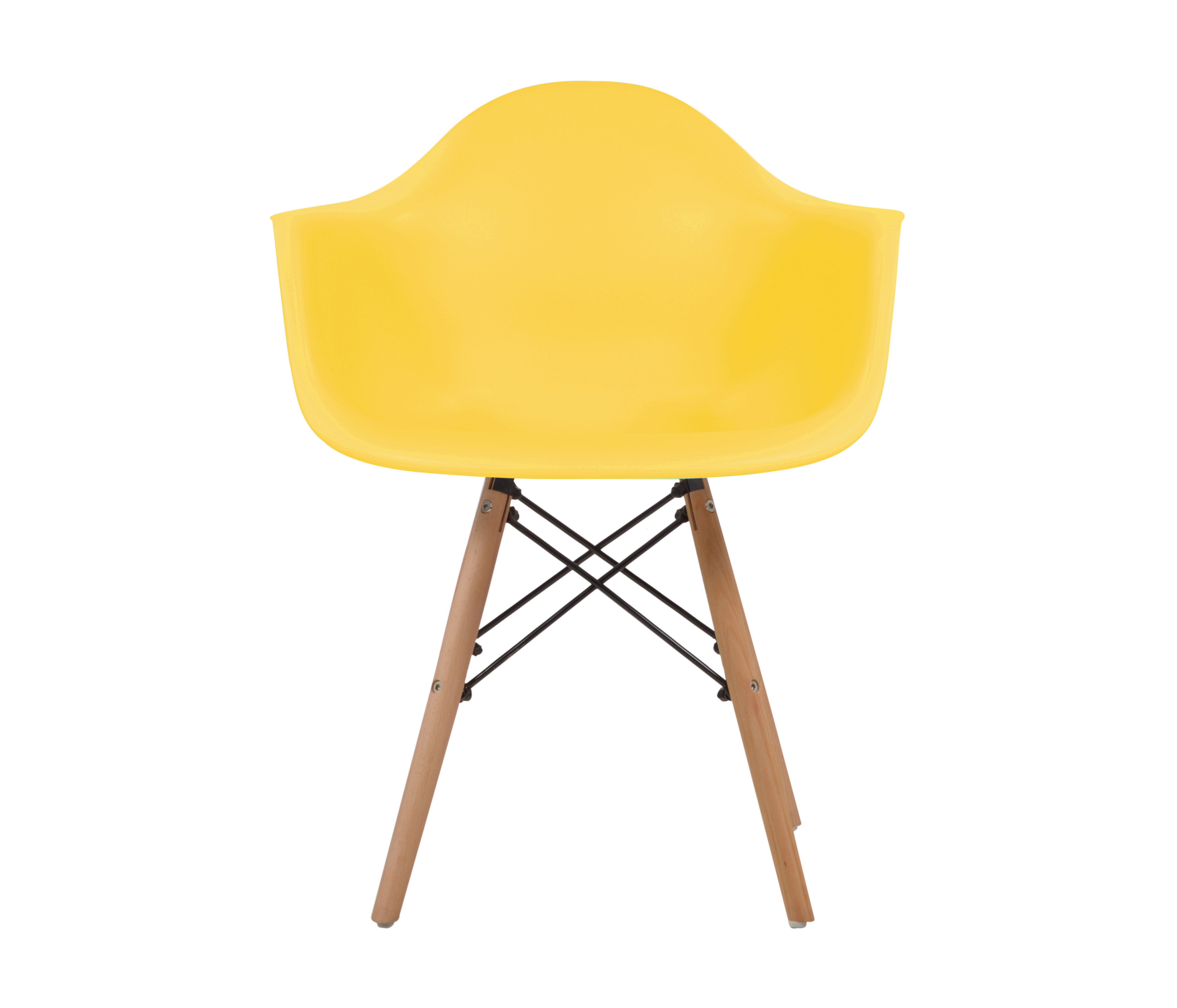 Set de 4 sillas réplica Eames Armchair - Amarillo
