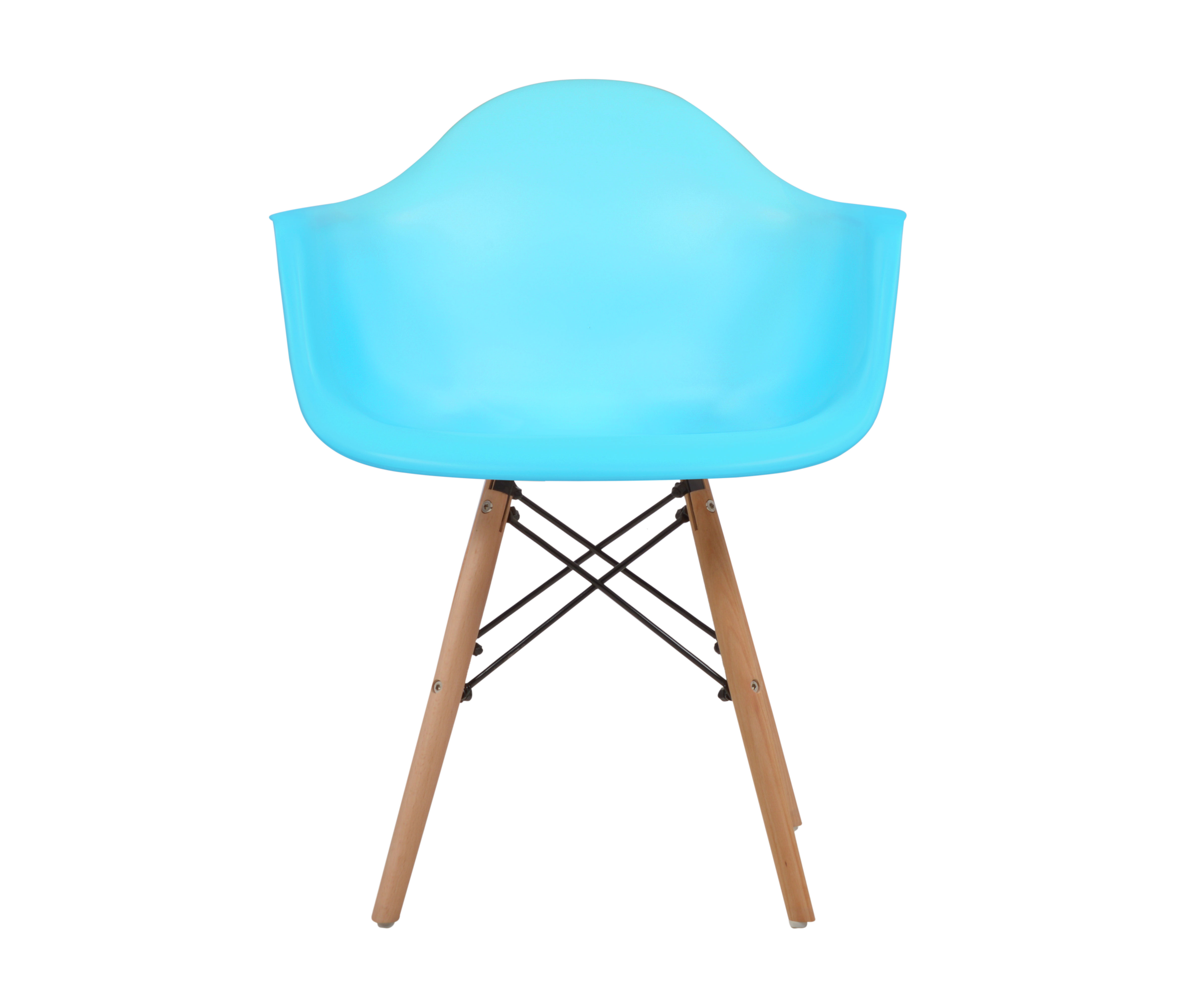 Set de 4 sillas réplica Eames Armchair - Azul