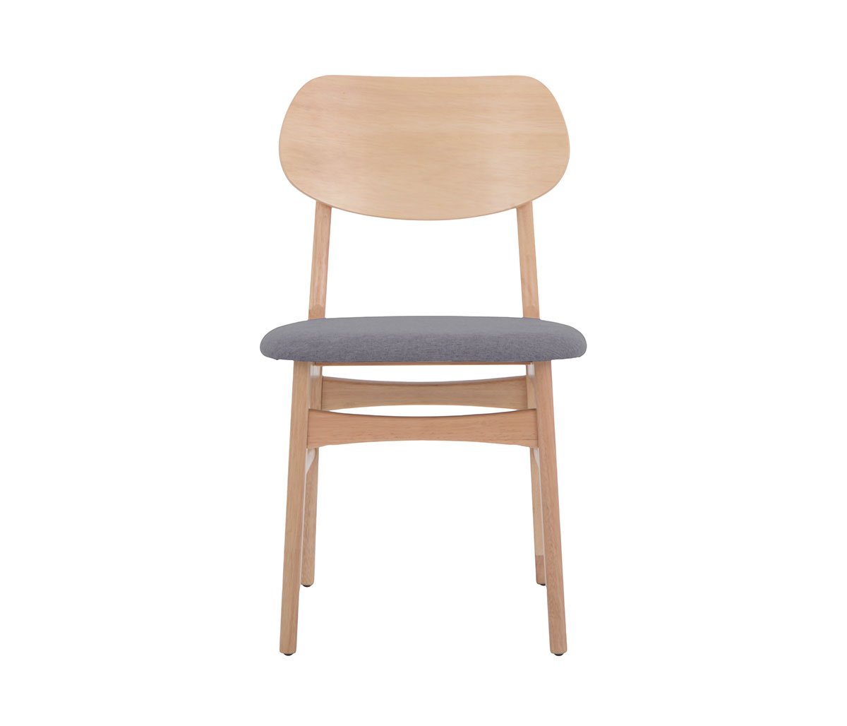 Silla Boris natural - Gris oscuro