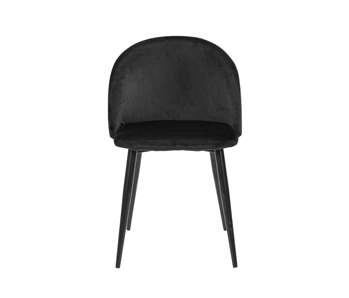 Silla Jonotla velvet pata negra - Negro