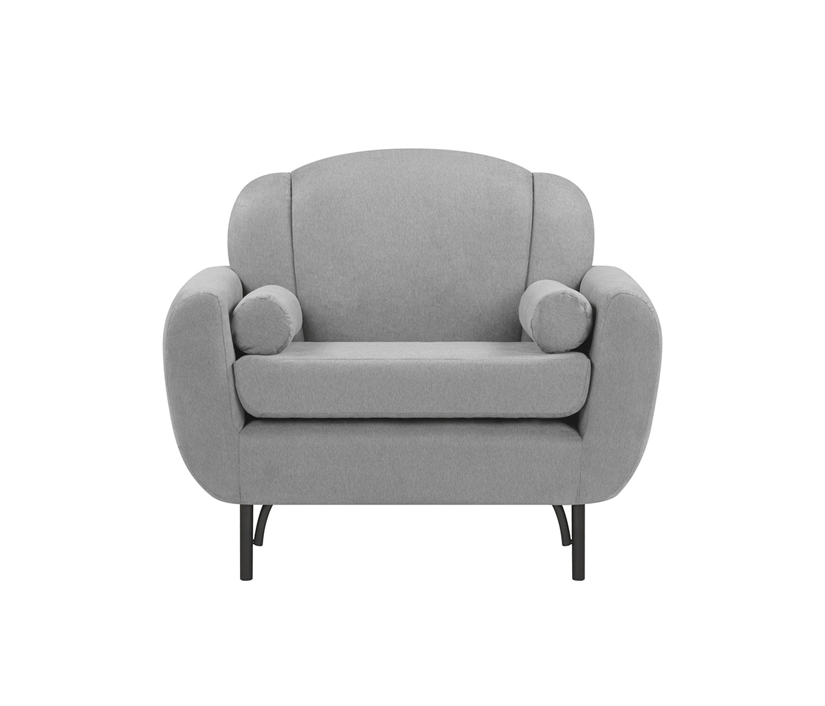 Sillón Basurto pata negra - Gris claro