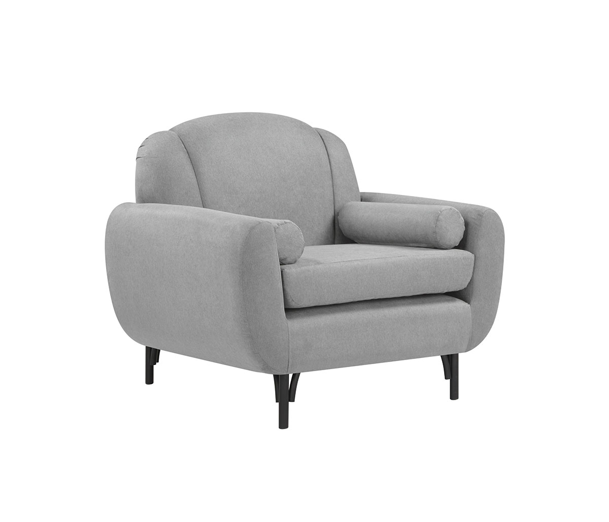 Sillón Basurto pata negra - Gris claro
